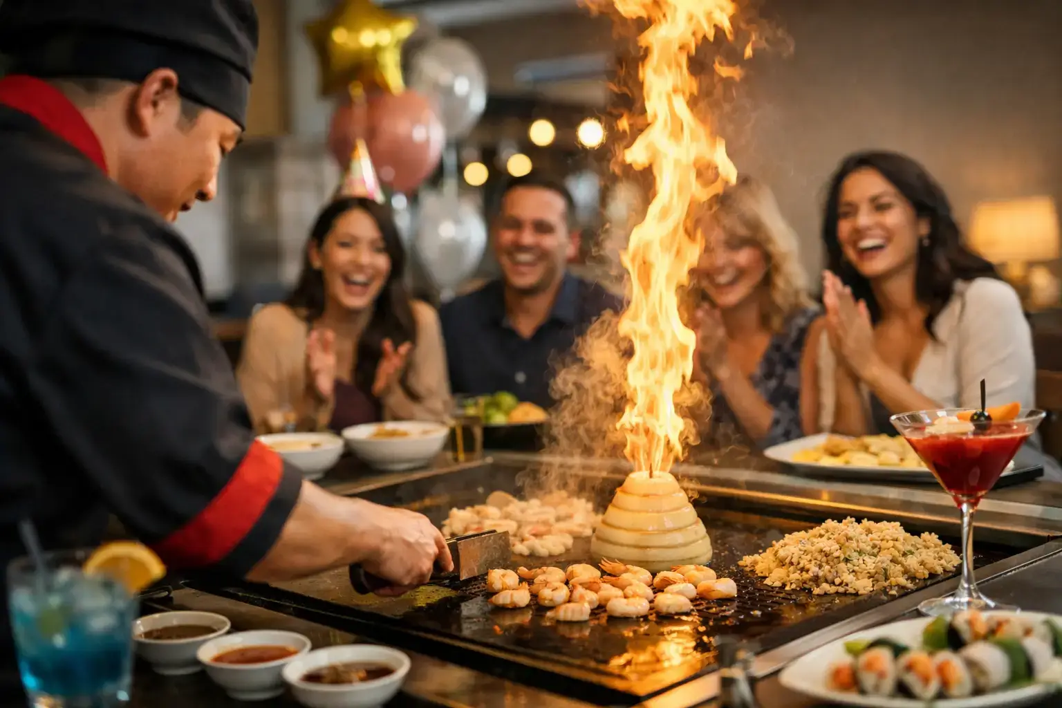 Hibachi Birthday Party at Home That Wows