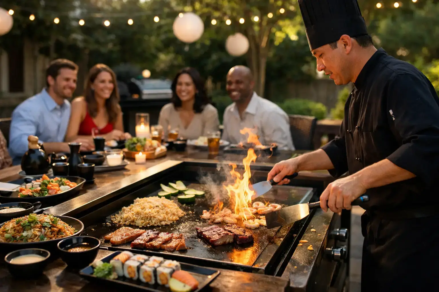 How to Plan a Backyard Hibachi Party