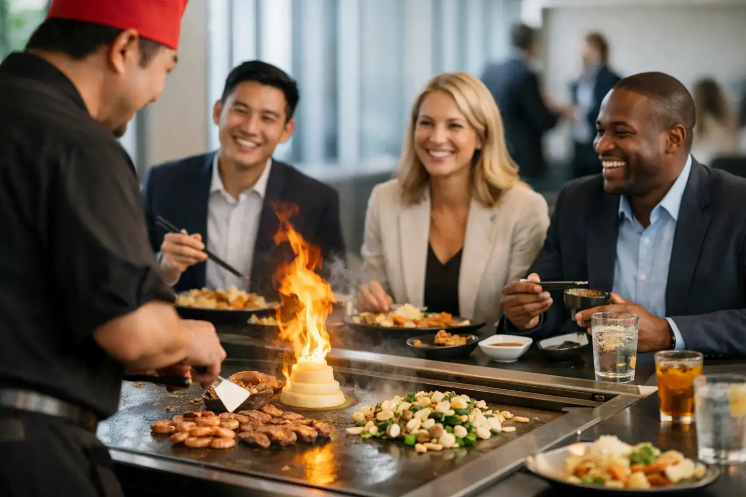 Why Corporate Hibachi Catering Works